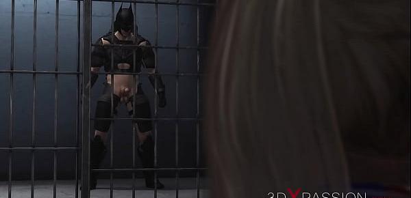  3dxpassion.com. Batman fucks hard Harley Quinn in jail